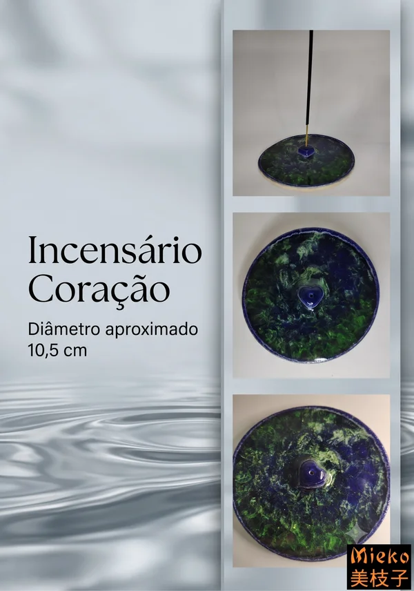 R$ 40 (PIX) R$ 50 (CARTÃO) - INCENSÁRIO CORAÇÃO
